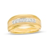 Thumbnail Image 0 of Men's 0.29 CT. T.W. Diamond Seven Stone Wedding Band in 10K Gold