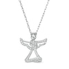 Thumbnail Image 1 of Diamond Accent Wrap Angel Pendant in Sterling Silver