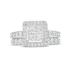 Thumbnail Image 2 of 2.00 CT. T.W. Quad Princess-Cut Diamond Frame Bridal Set in 14K White Gold (I/I2)