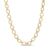 7.0mm Rope-Textured Link Chain Choker Necklace in 10K Gold – 16"
