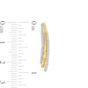 Thumbnail Image 2 of 0.25 CT. T.W. Diamond Layered Hoop Earrings in 10K Gold