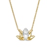 Thumbnail Image 1 of By Women for Women 0.15 CT. T.W. Multi-Diamond Lotus Flower Necklace in 10K Gold
