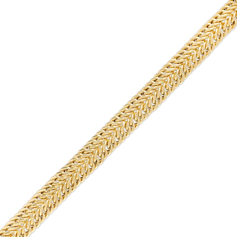 9.0mm Double Row Curb Chain Bracelet in 10K Gold – 7.5"|Peoples Jewellers