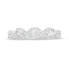 0.50 CT. T.W. Diamond Past Present Future® Frame Twist Shank Engagement Ring in 14K White Gold (I/SI2)