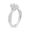 Thumbnail Image 3 of 1.00 CT. T.W. Certified Canadian Marquise Diamond Frame Twist Shank Engagement Ring in 14K White Gold (I/SI2)