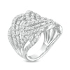 Thumbnail Image 1 of 2.00 CT. T.W. Baguette Diamond Woven Ring in 10K White Gold