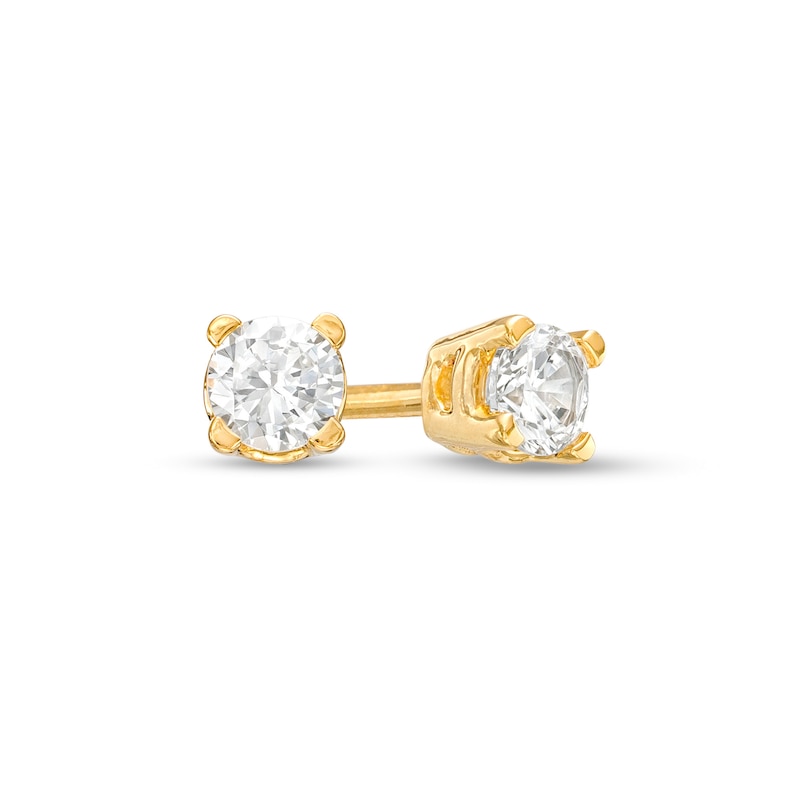 0.20 CT. T.W. Diamond Solitaire Stud Earrings in 10K Gold (J/I3)