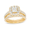 2.00 CT. T.W. Princess-Cut Diamond Frame Bridal Set in 14K Gold (I/I2)