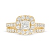 2.00 CT. T.W. Princess-Cut Diamond Frame Bridal Set in 14K Gold (I/I2)