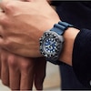 Thumbnail Image 5 of Men's Citizen Eco-Drive® Promaster Diver Gunmetal Grey Super Titanium™ Strap Watch with Blue Dial (Model: BN0227-09L)