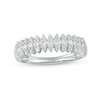 0.45 CT. T.W. Diamond Triple Row Anniversary Band in 10K White Gold