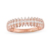 Thumbnail Image 0 of 0.45 CT. T.W. Diamond Triple Row Anniversary Band in 10K Rose Gold