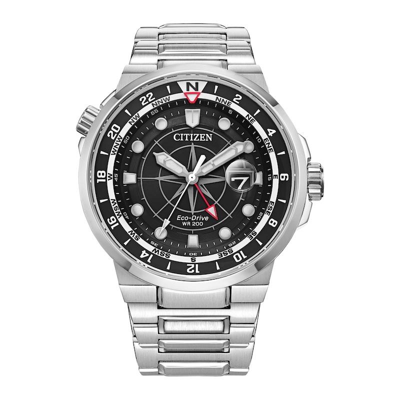 Men's Citizen Eco-Drive® Endeavor Watch with Black Dial (Model: BJ7140-53E)|Peoples Jewellers