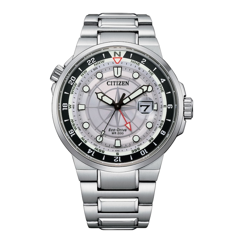 Main Image 1 of Men's Citizen Eco-Drive® Endeavor Watch with Silver-Tone Dial (Model: BJ7140-53A)