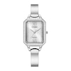 Thumbnail Image 0 of Ladies' Citizen Eco-Drive® Silhouette Crystal Accent Bangle Watch with Rectangular Silver-Tone Dial (Model: EM0980-50A)