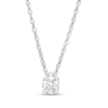 Thumbnail Image 1 of 0.15 CT. Diamond Solitaire Pendant in 10K White Gold (J/I3)