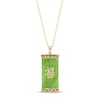 Thumbnail Image 1 of Jade Chinese "Luck" Pendant in 14K Gold