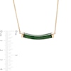 Thumbnail Image 3 of Jade Bar Necklace in 14K Gold