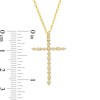 Thumbnail Image 2 of 0.18 CT. T.W. Diamond Geometric Shapes Cross Pendant in 10K Gold