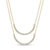 Thumbnail Image 2 of Swiss Blue Topaz Half Circle Necklace Set in 10K Gold