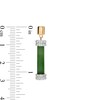 Thumbnail Image 3 of Jade and 0.29 CT. T.W. Diamond Cuff Bar Drop Earrings in 14K Gold