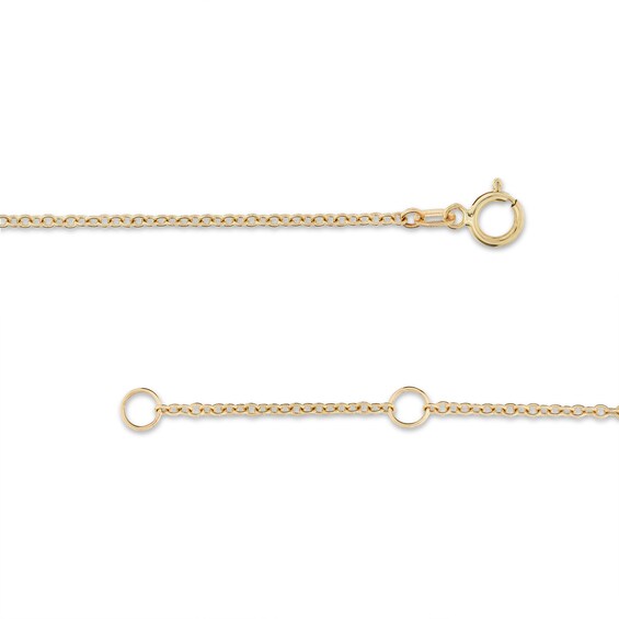 Citrine Half Circle Necklace Set in 10K Gold