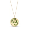 Thumbnail Image 1 of Jade Dragon Medallion Pendant in 14K Gold