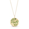 Thumbnail Image 0 of Jade Dragon Medallion Pendant in 14K Gold