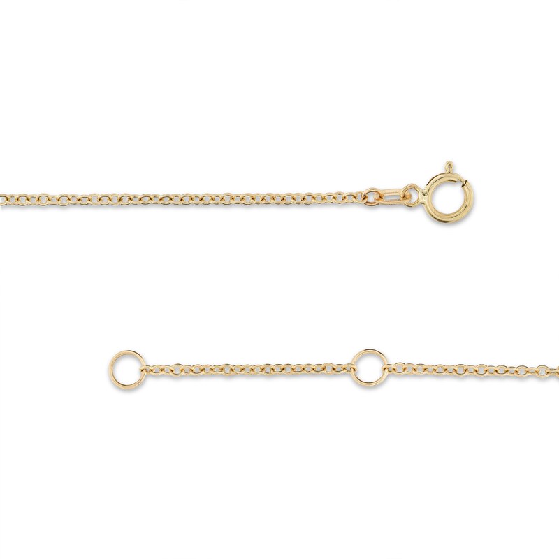 Garnet Half Circle Necklace Set in 10K Gold