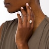 Thumbnail Image 1 of EFFY™ Collection Mother-of-Pearl and 0.05 CT. T.W. Diamond Abstract Ring in 14K Gold
