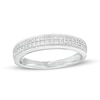 Thumbnail Image 1 of 0.25 CT. T.W. Diamond Double Row Band in 10K White Gold
