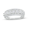 0.50 CT. T.W. Diamond Triple-Row Anniversary Band in 10K White Gold