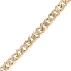 Thumbnail Image 0 of Men's 10.5mm Curb Chain Bracelet in Stainless Steel and Yellow Ion-Plate – 9"