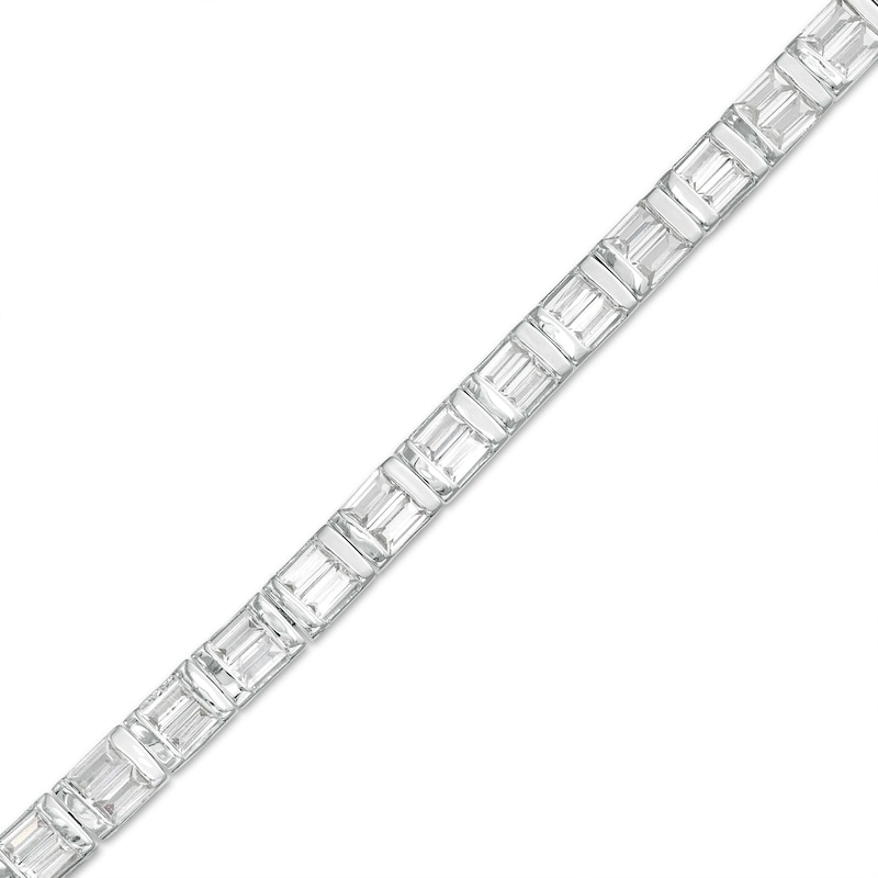 2.75 CT. T.W. Baguette Diamond Tennis Bracelet in 10K White Gold - 7.25"|Peoples Jewellers