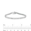Thumbnail Image 4 of 2.75 CT. T.W. Baguette Diamond Tennis Bracelet in 10K White Gold - 7.25"