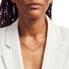 Thumbnail Image 2 of Paper Clip Link and Curb Chain Half-and-Half Necklace in Hollow 14K Gold