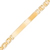 Men's Link Chain ID Bracelet in 10K Gold – 8.5"