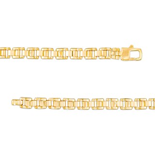Men's Link Chain ID Bracelet in 10K Gold – 8.5"