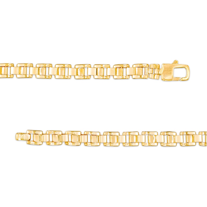 Men's Link Chain ID Bracelet in 10K Gold – 8.5"
