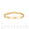 Thumbnail Image 3 of Men's Link Chain ID Bracelet in 10K Gold – 8.5"