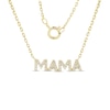 0.085 CT. T.W. Diamond "MAMA" Necklace in 10K Gold