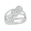 0.33 CT. T.W. Multi-Diamond Frame Orbit Ring in 10K White Gold
