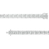 Thumbnail Image 2 of Men's 3.00 CT. T.W. Quad Certified Lab-Created Diamond Square Link Bracelet in 14K White Gold (F/SI2) - 8.5"