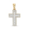 Men's 1.00 CT. T.W. Certified Lab-Created Diamond Cross Charm in 14K Gold (F/SI2)