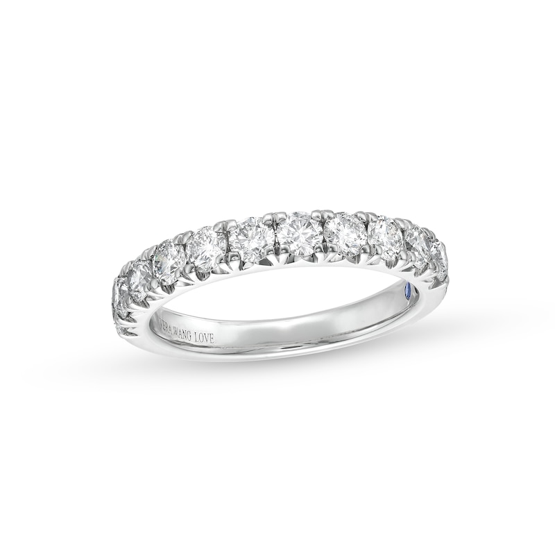 Vera Wang Love Collection 0.95 CT. T.W. Diamond Eleven Stone Anniversary Band in 14K White Gold (I/SI2)