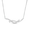 Thumbnail Image 1 of 0.50 CT. T.W. Journey Certified Lab-Grown Diamond Overlay Necklace in 14K White Gold (F/SI2)