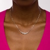Thumbnail Image 1 of 0.50 CT. T.W. Journey Certified Lab-Created Diamond Overlay Necklace in 14K White Gold (F/SI2)