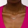 Thumbnail Image 1 of 0.50 CT. T.W. Journey Certified Lab-Created Diamond Overlay Necklace in 14K White Gold (F/SI2)