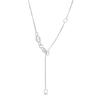 Thumbnail Image 2 of 0.50 CT. T.W. Journey Certified Lab-Created Diamond Overlay Necklace in 14K White Gold (F/SI2)