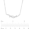 Thumbnail Image 3 of 0.50 CT. T.W. Journey Certified Lab-Created Diamond Overlay Necklace in 14K White Gold (F/SI2)